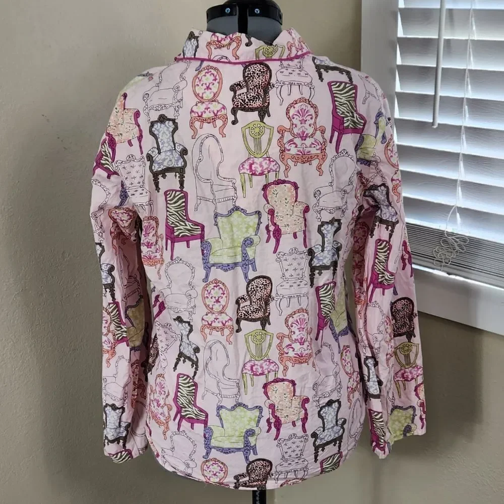 Nick & Nora Chairs Pajamas XL Vintage Y2k